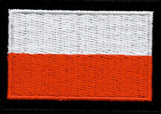 Naszywka biało-czerwona na rzepie