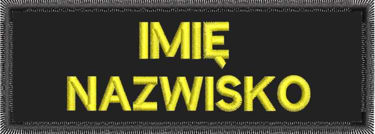 Naszywka Imienna - na rzepie