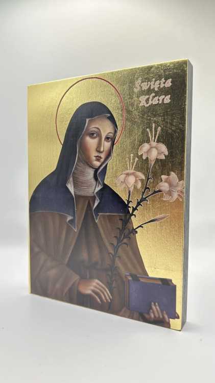 Ikona Świętej Klary widok ogólny