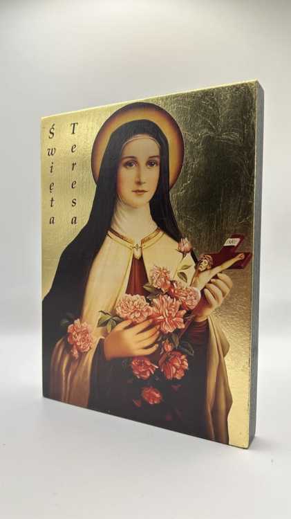 Ikona Świętej Teresy widok przodu