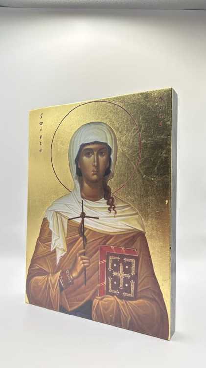 Ikona Świętej Niny widok ogólny