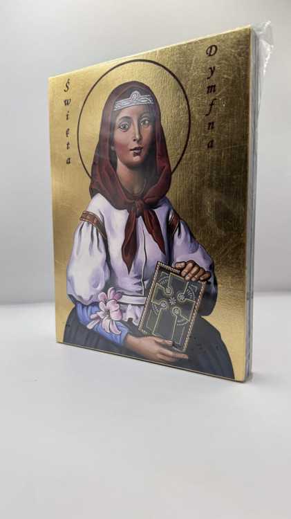 Ikona Świętej Dymfny widok główny