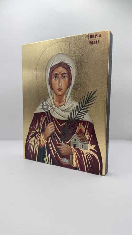 Ikona Świętej Agaty widok główny