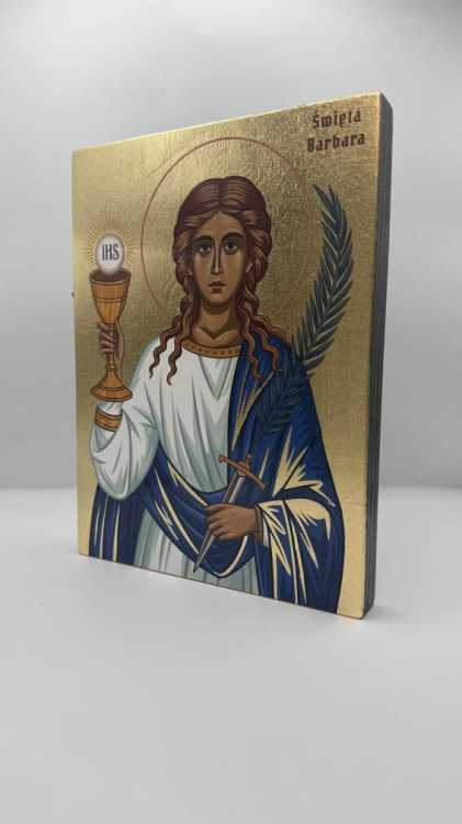 Ikona Świętej Barbary widok główny