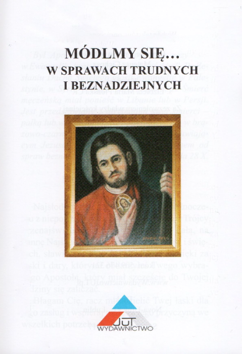 Módlmy się - W sprawach trudnych i beznadziejnych - strona tytułowa