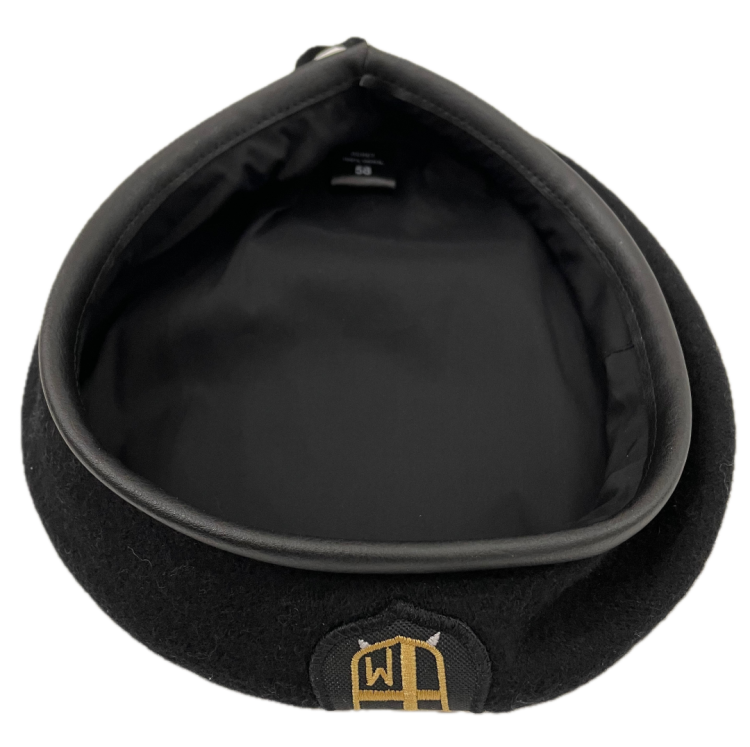 Beret rycerski Zakonu Rycerzy św. Jana Pawła II widok lamówki