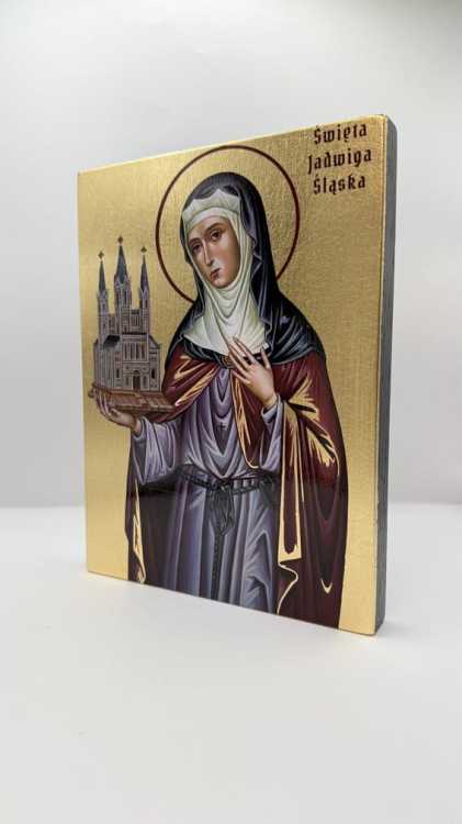 Ikona Świętej Jadwigi Śląskiej widok główny