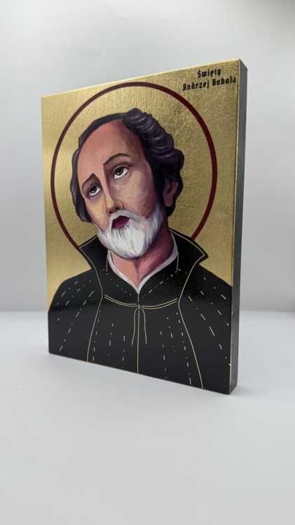 Ikona Świętego Andrzeja Boboli widok główny