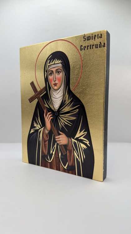Ikona Świętej Gertrudy widok główny