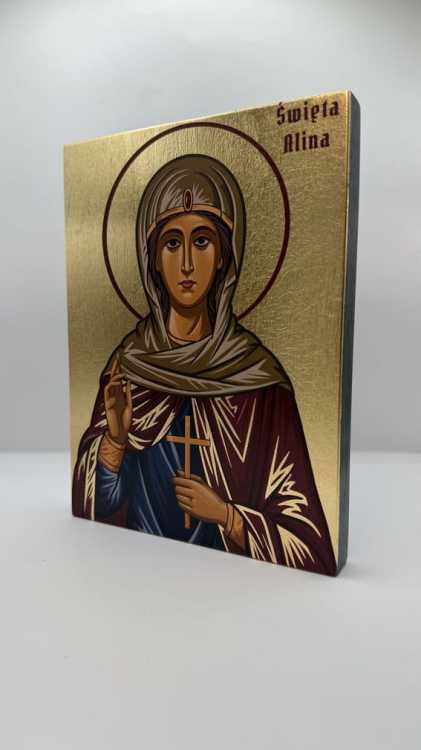 Ikona Świętej Aliny widok główny