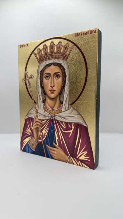Ikona Świętej Aleksandry widok główny