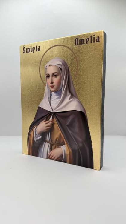 Ikona Świętej Amelii widok główny