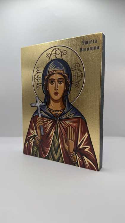 Ikona Świętej Antoniny widok główny