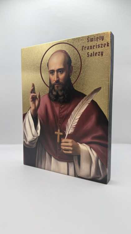 Ikona Świętego Franciszka Salezego widok główny
