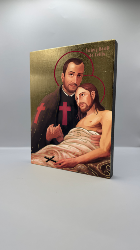 Ikona Świętego Kamila De Lellis widok ogólny