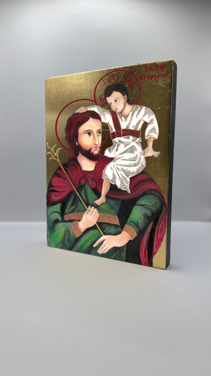 Ikona Świętego Krzysztofa widok ogólny