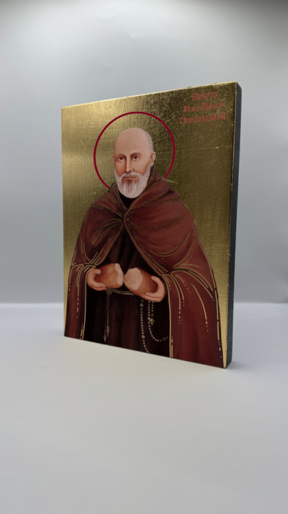 Ikona Świętego Brata Alberta Chmielowskiego widok ogólny