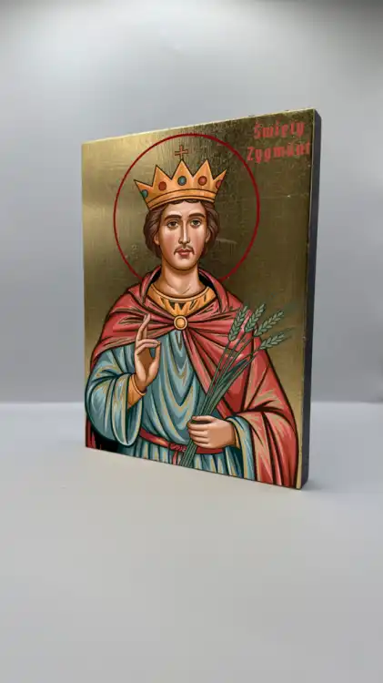 Ikona Świętego Zygmunta widok ogólny