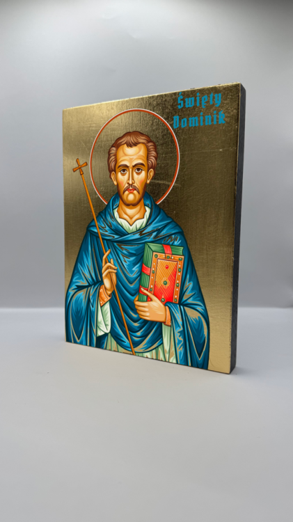 Ikona Świętego Dominika Guzmana widok ogólny
