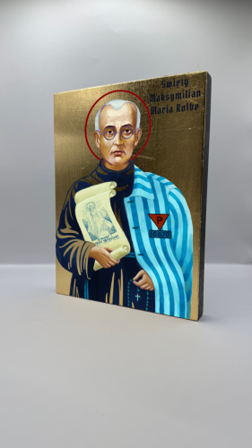 Ikona Świętego Maksymiliana Marii Kolbego widok ogólny