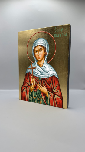 Ikona Świętej Klaudii widok ogólny