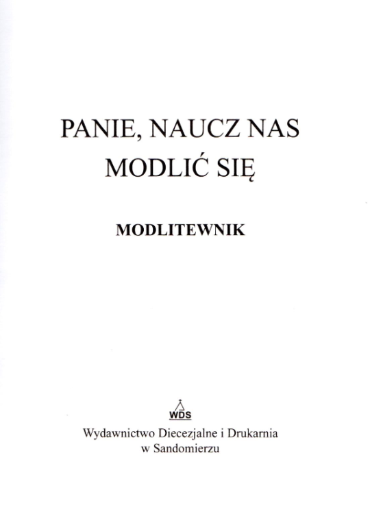 Modlitewnik Panie naucz nas modlić się - duża czcionka strona tytułowa