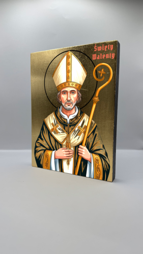 Ikona Świętego Walentego widok ogólny