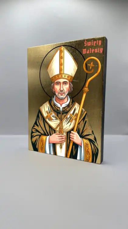 Ikona Świętego Walentego widok ogólny