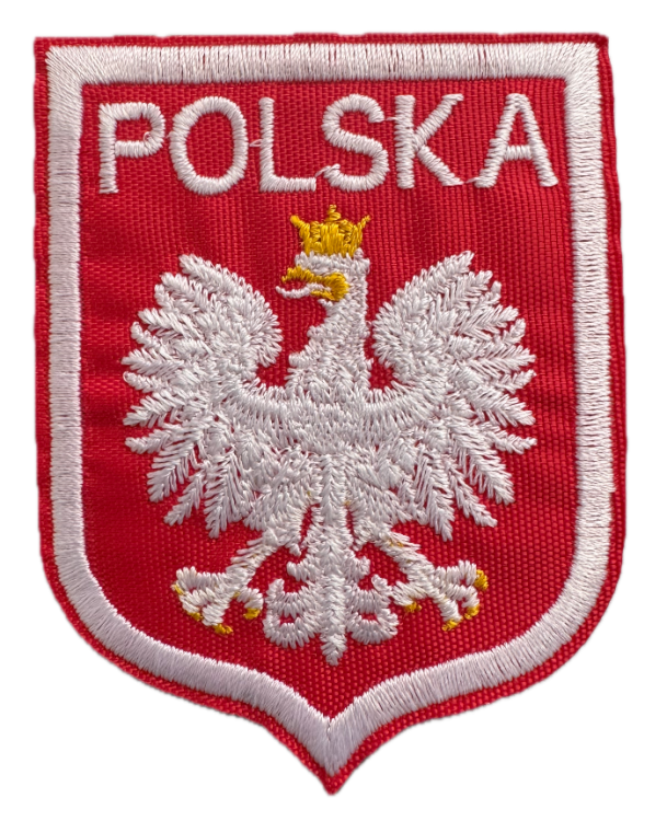 Naszywka Orzeł Polski mały do naszycia - bez rzepy