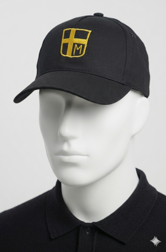 Czapka rycerska - polowa widok na głowie