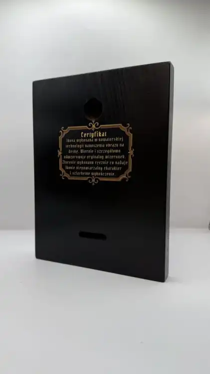 Ikona Świętej Adrianny widok z tyłu