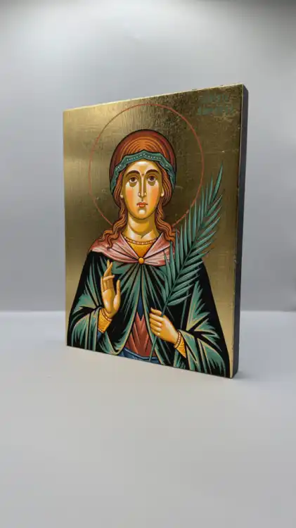 Ikona świętej Adrianny widok główny