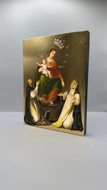 Ikona Matki Bożej Pompejańskiej widok główny