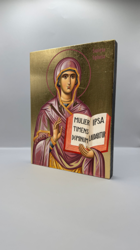 Ikona Świętej Sylwii widok z przodu