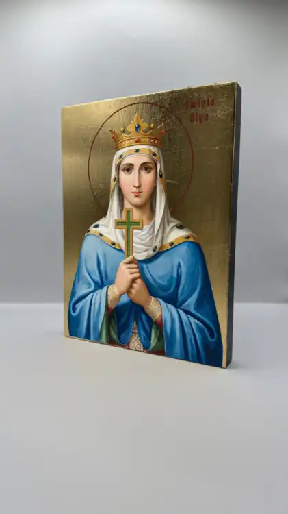 Ikona święta Olga widok przód