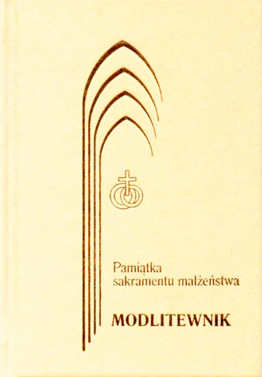 Modlitewnik Pamiątka Ślubu biały złocony 