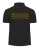 Koszulka polo krótki rękaw czarna z logo i napisem na plecach - tył