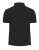 Koszulka polo krótki rękaw czarna z logo i napisem - haft na lewym rękawie - tył