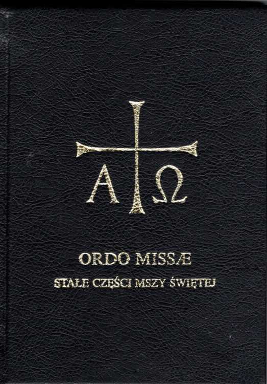 ORDO MISSAE - stałe części Mszy Świętej - okładka