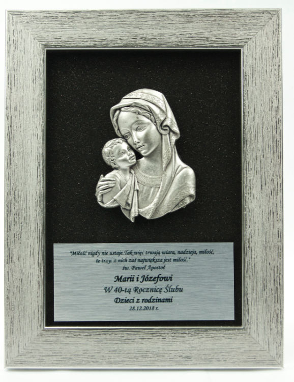 Obrazek Matka Boża z Dzieciątkiem rocznica ślubu.jpg