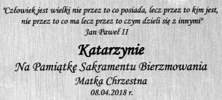 Tabliczka do Obraz srebrny święta rodzina 81050 - pamiątka bierzmowania II 