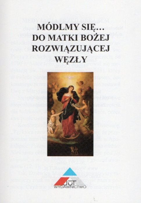 Módlmy się - Do Matki Bożej rozwiązującej węzły - strona tytułowa