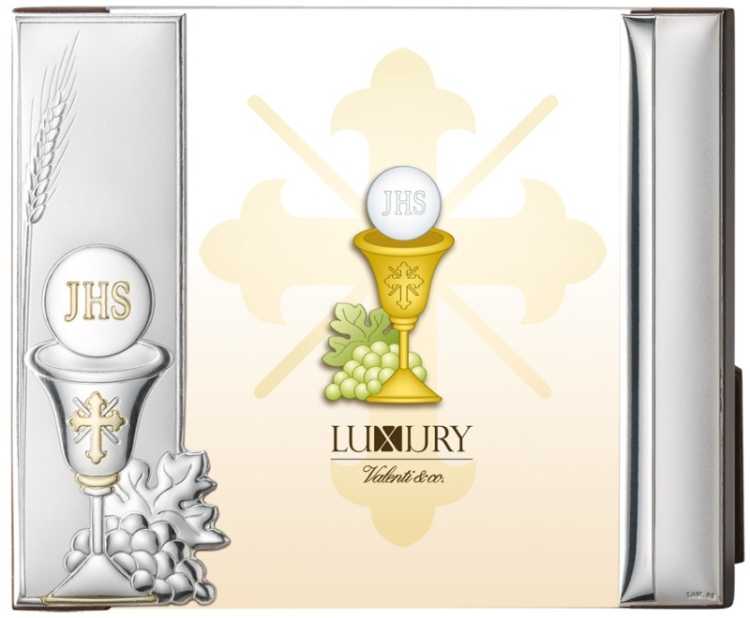 Ramka na zdjęcie ze srebrem I Komunia Święta 51051/2L