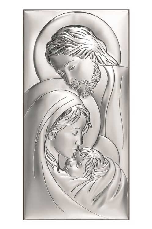 Obrazek ze srebrem święta rodzina 6380