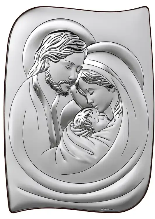 Obraz Święta Rodzina ze srebrem 6466/2X